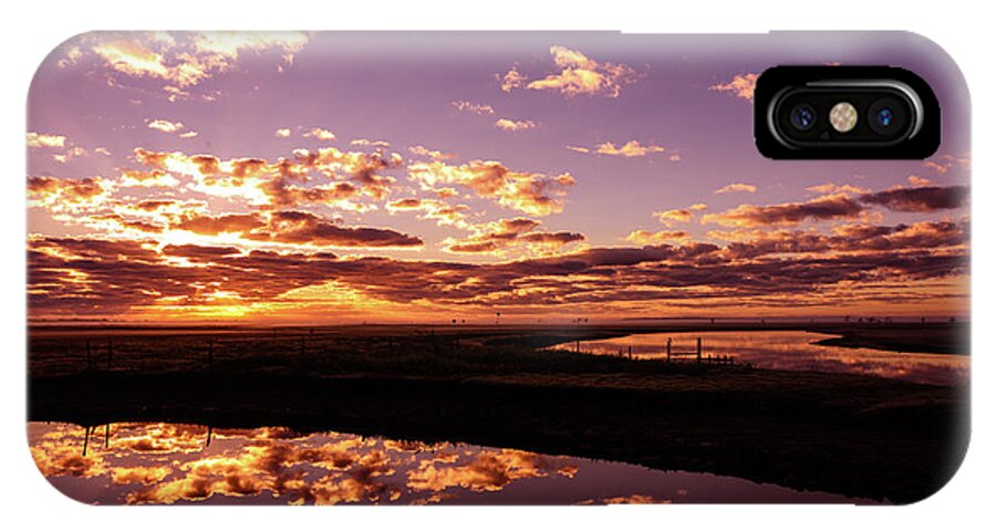 Sunrise iPhone X Case featuring the photograph Sunrise Series 10 by Shannon Harrington