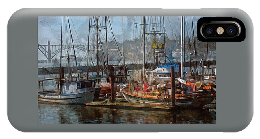 Newport Oregon iPhone X Case featuring the photograph The Bay by Thom Zehrfeld