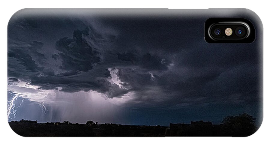 © 2019 Lou Novick All Rights Reversed iPhone X Case featuring the photograph Thunderstorm #1 by Lou Novick
