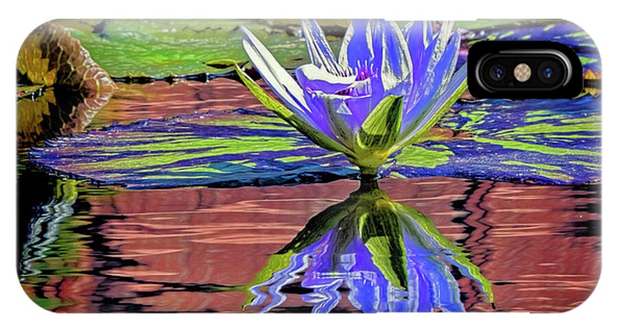 California iPhone X Case featuring the photograph Water Lily10 by Claude LeTien