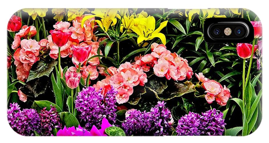 Flowers iPhone X Case featuring the photograph We Are All Here For You by Allen Nice-Webb
