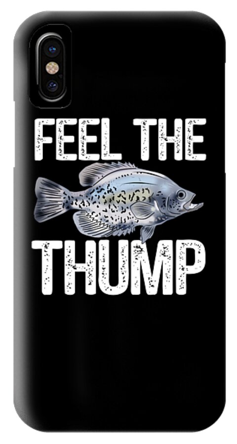 Funny Black Crappie Fishing Freshwater Fish Gift #67 iPhone X Case