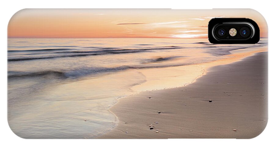 Beach Sunset iPhone X Case featuring the photograph Beach Welcoming Twilight by Angelo DeVal