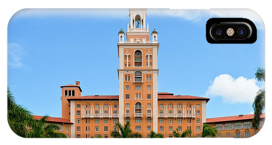 Architecture iPhone X Case featuring the photograph Biltmore Hotel Coral Gables by Ed Gleichman