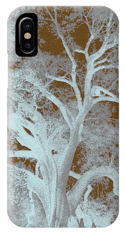 Live iPhone X Case featuring the photograph Cemetery Tree by Max Mullins