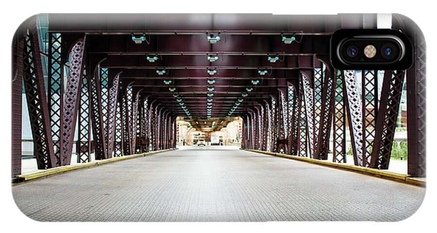 Chicago iPhone X Case featuring the photograph Chicago Bridges by Wilko van de Kamp Fine Photo Art