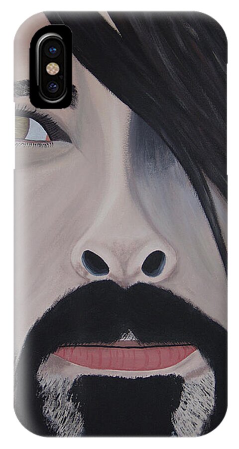 Contemporary iPhone X Case featuring the painting Dave by Dean Stephens
