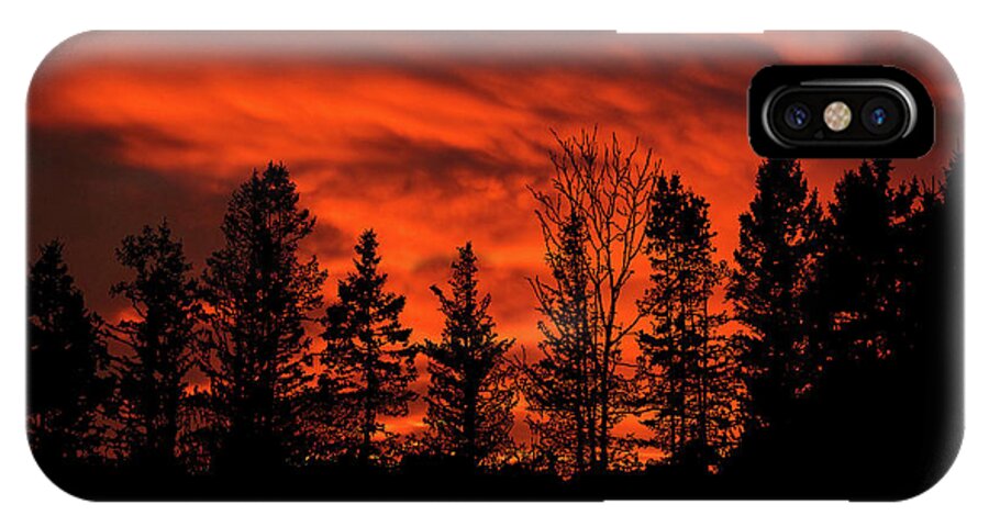 December iPhone X Case featuring the photograph December Sunset on Appalachian Trail Pennsylvania by David Dehner
