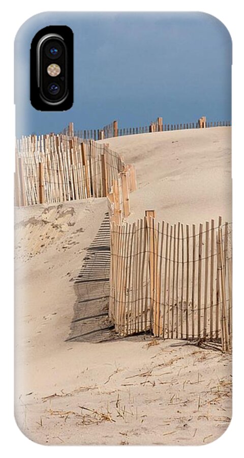 Dunes iPhone X Case featuring the photograph Dune Fence Portrait by Liza Eckardt