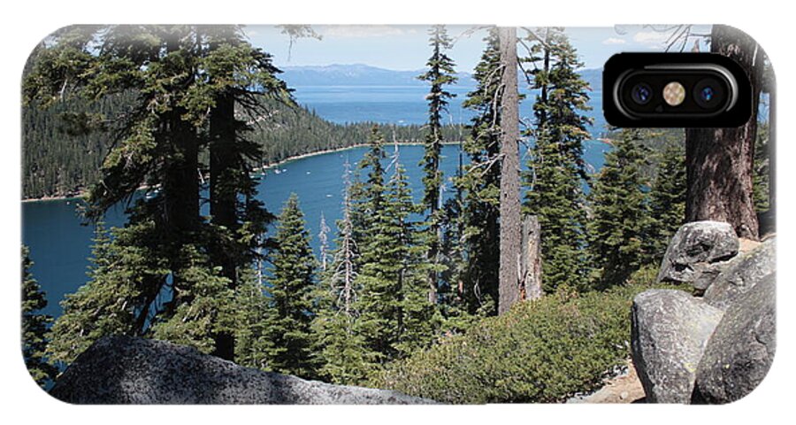 Lake Tahoe iPhone X Case featuring the photograph Emerald Bay Vista by Carol Groenen