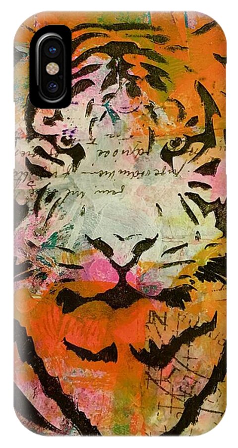 Freedom iPhone X Case featuring the mixed media Freedom by Corina Stupu Thomas