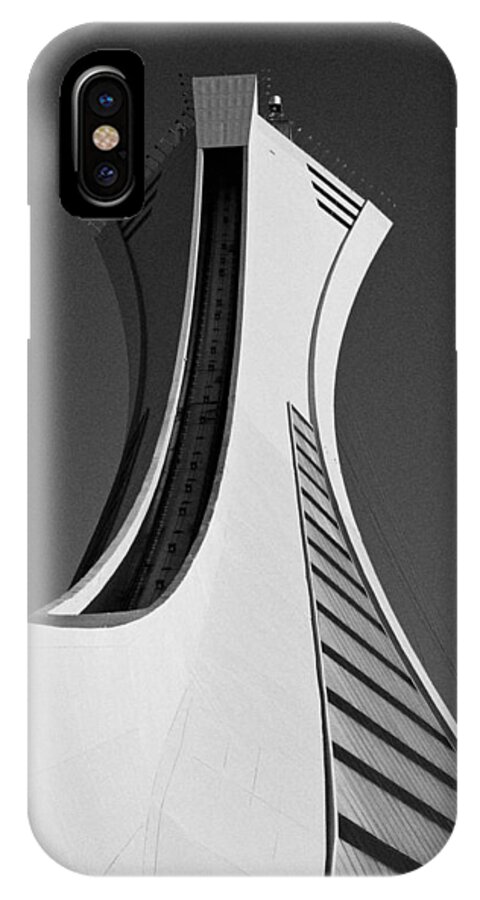 North America iPhone X Case featuring the photograph Le Stade Olympique de Montreal by Juergen Weiss