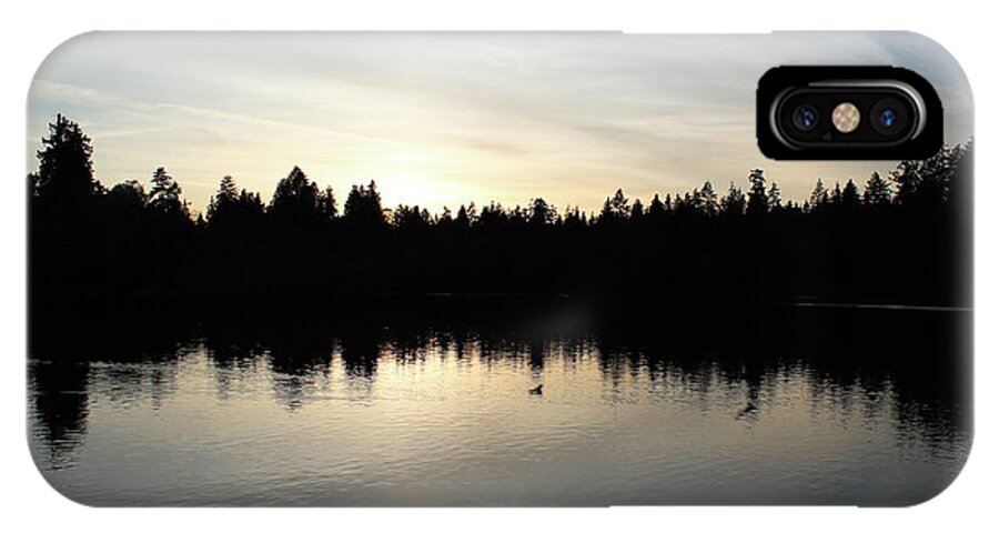 Vancouver iPhone X Case featuring the photograph Lost Lagoon by Wilko van de Kamp Fine Photo Art