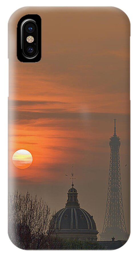 Paris iPhone X Case featuring the photograph Paris Sunset I by Mark Harrington