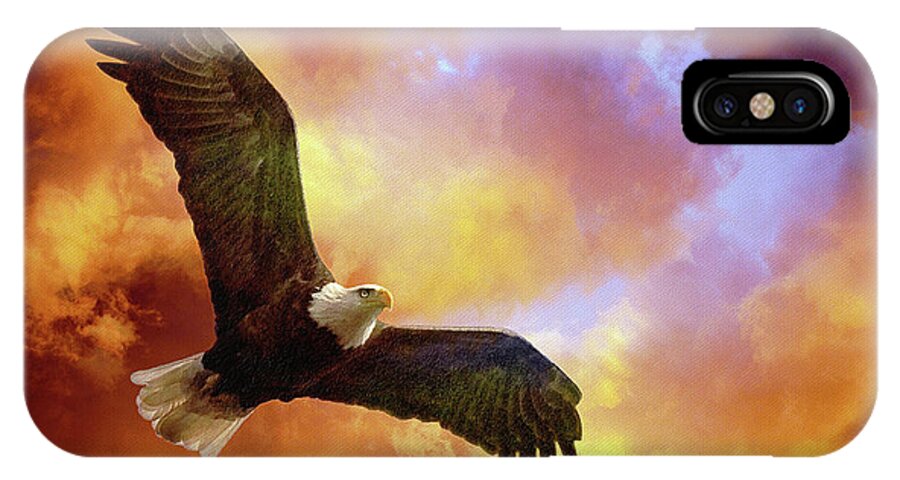 Eagle iPhone X Case featuring the photograph Perseverance by Lois Bryan