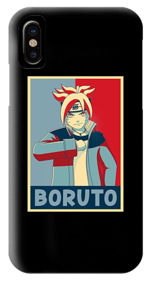 Retro Boruto Naruto Anime Gifts For Fans iPhone X Case by Anime Art - Pixels