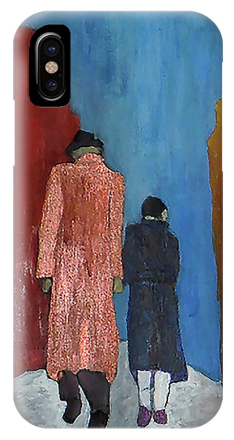 Man iPhone X Case featuring the painting Secret by Gabby Tary