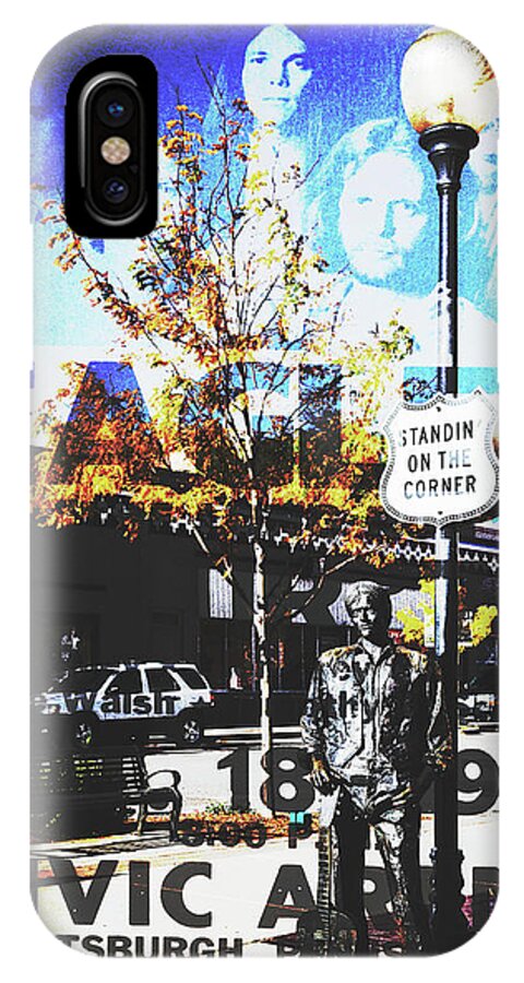 Standin On The Corner iPhone X Case featuring the photograph Standin On The Corner by Wes and Dotty Weber