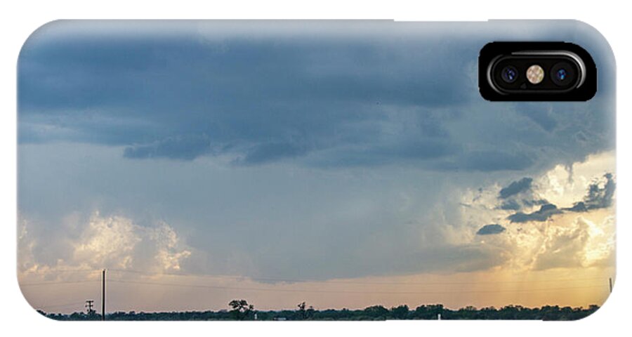 Nebraskasc iPhone X Case featuring the photograph Strong Storms in South Central Nebraska 004 by NebraskaSC