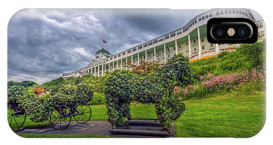 Grand Hotel iPhone X Case featuring the photograph The Grand Hotel Mackinac Island by Jerry Gammon
