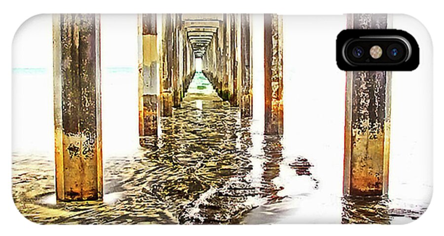 Pier iPhone X Case featuring the photograph Under Scripps Pier by Ruth Jolly
