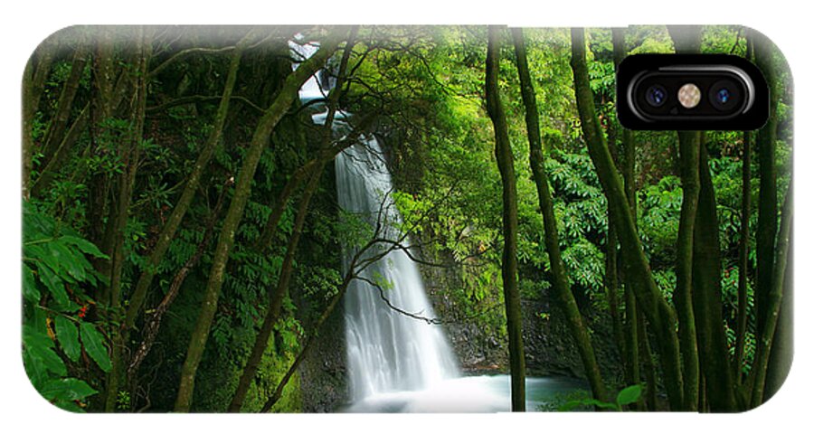 Waterfall iPhone X Case featuring the photograph Waterfall in the Azores by Gaspar Avila