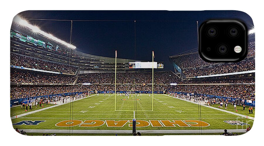 Chicago iPhone 11 Case featuring the photograph 0587 Soldier Field Chicago by Steve Sturgill