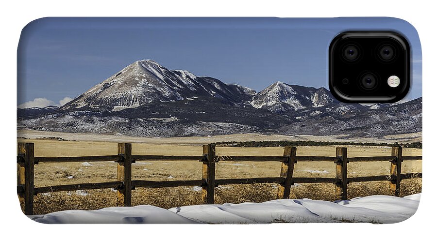 Colorado Landscapes iPhone 11 Case featuring the photograph Fence Line #1 by David Waldrop