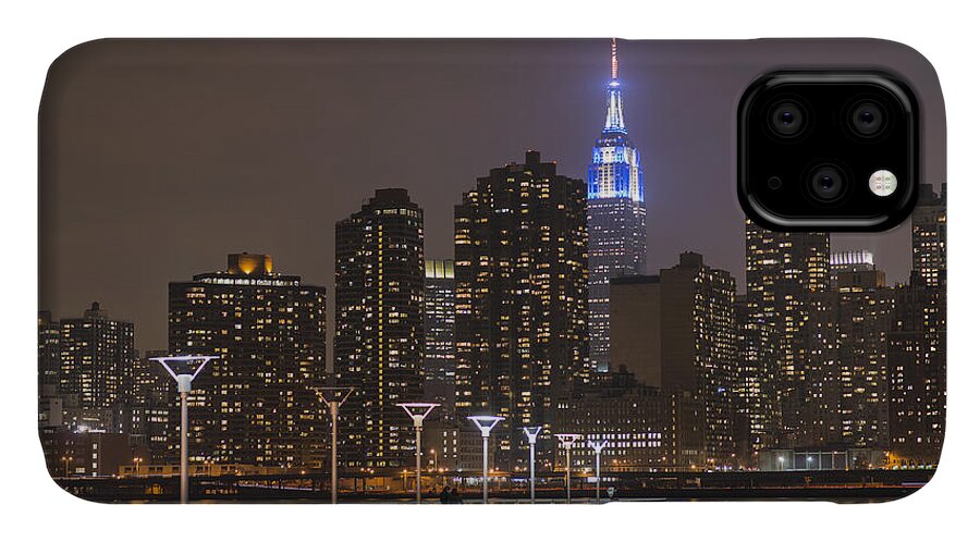 Empire State Building iPhone 11 Case featuring the photograph Gantry Nights #1 by Theodore Jones