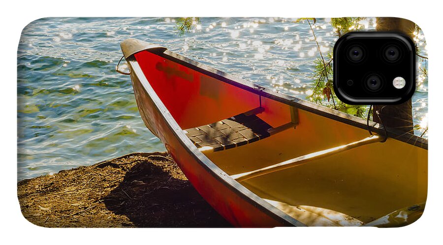 Activity iPhone 11 Case featuring the photograph Kayak By The Water #1 by Alex Grichenko