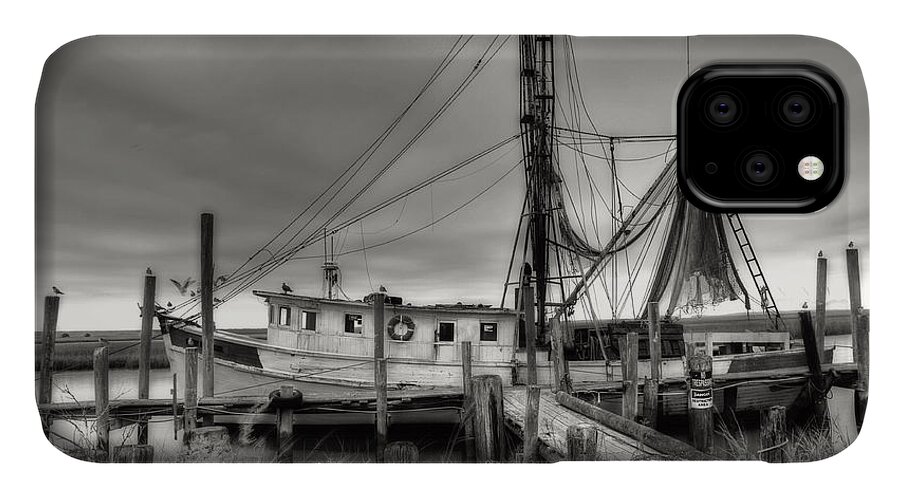 Shrimp Boat iPhone 11 Case featuring the photograph Lowcountry Shrimp Boat #1 by Scott Hansen