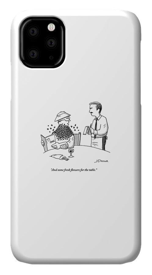 Man Ordering At A Restaurant iPhone 11 Case
