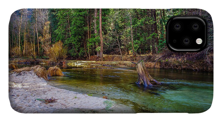 California iPhone 11 Case featuring the photograph Merced River Yosemite National Park #1 by Scott McGuire