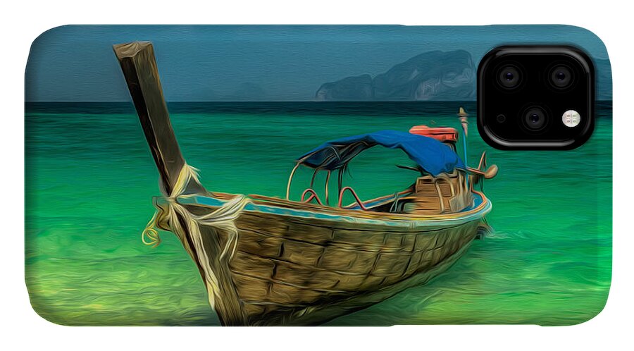 Boat iPhone 11 Case featuring the photograph Thai Longboat #2 by Adrian Evans