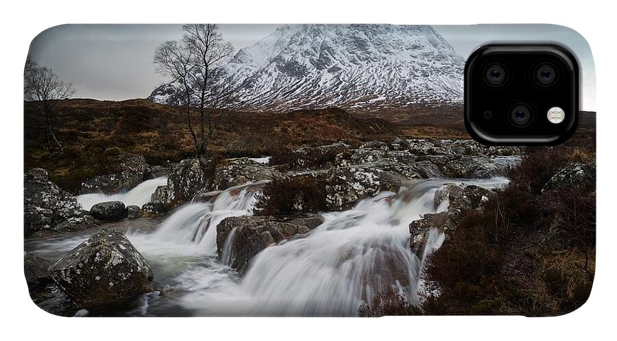 Landscape iPhone 11 Case featuring the photograph Buachaille Etive Mor #2 by Stephen Taylor