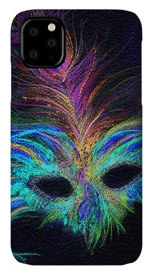 Nightlife iPhone 11 Case featuring the mixed media New Orleans Intrigue by Rosanne Licciardi
