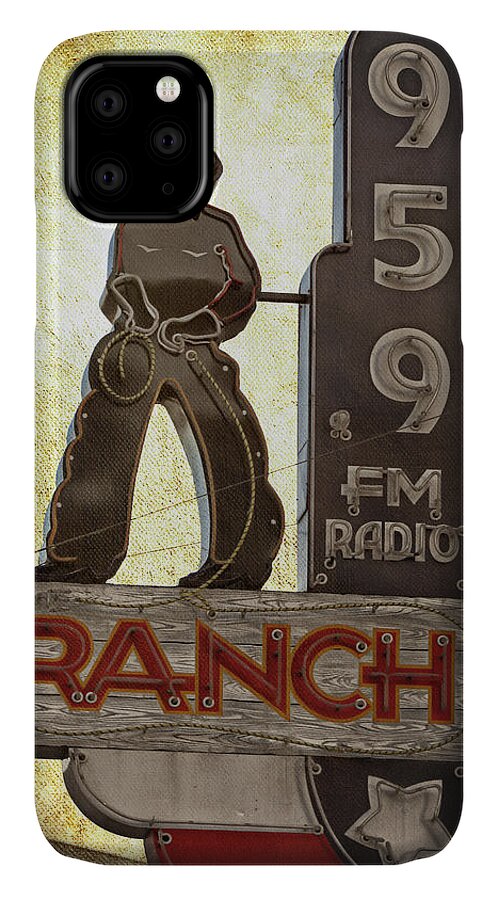 Radio Station iPhone 11 Case featuring the photograph 95.9 The Ranch #959 by Joan Carroll
