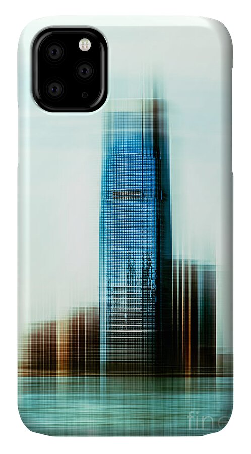 Nyc iPhone 11 Case featuring the photograph A look to New Jersey II - steel by Hannes Cmarits