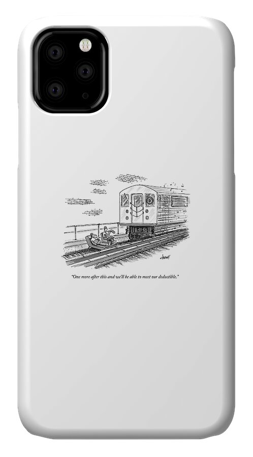 A Therapist Speaks To A Patient On Train Tracks iPhone 11 Case
