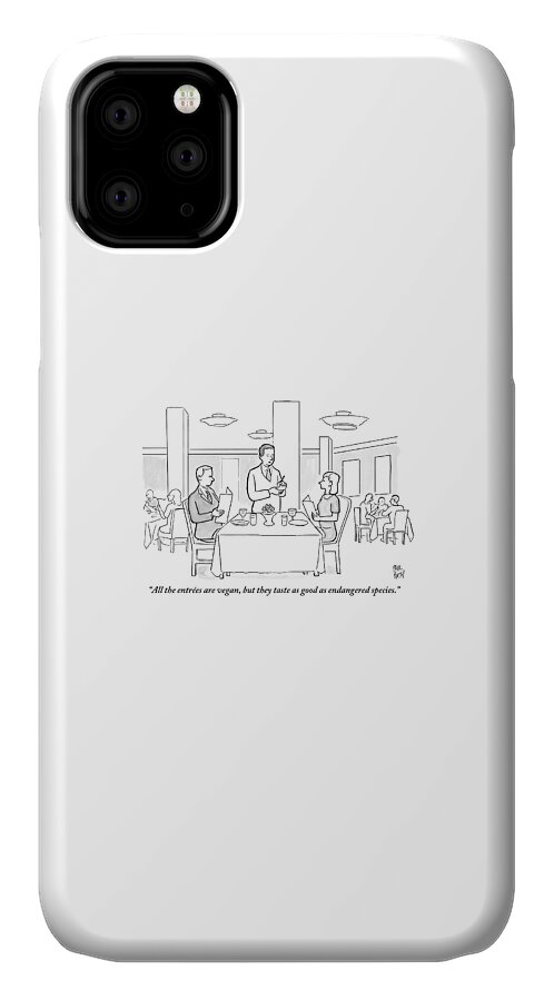 A Waiter Addresses A Couple Who Are Seated iPhone 11 Case