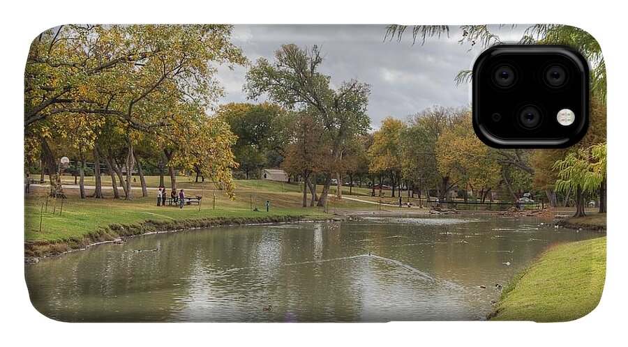 Cities iPhone 11 Case featuring the photograph A Walk In The Park by Bill Hamilton