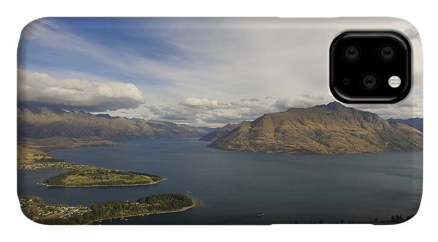 New Zealand iPhone 11 Case featuring the photograph Above Queenstown #2 by Stuart Litoff