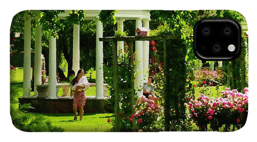 Allentown Pa iPhone 11 Case featuring the photograph Allentown PA - Walk in the Rose Gardens by Jacqueline M Lewis
