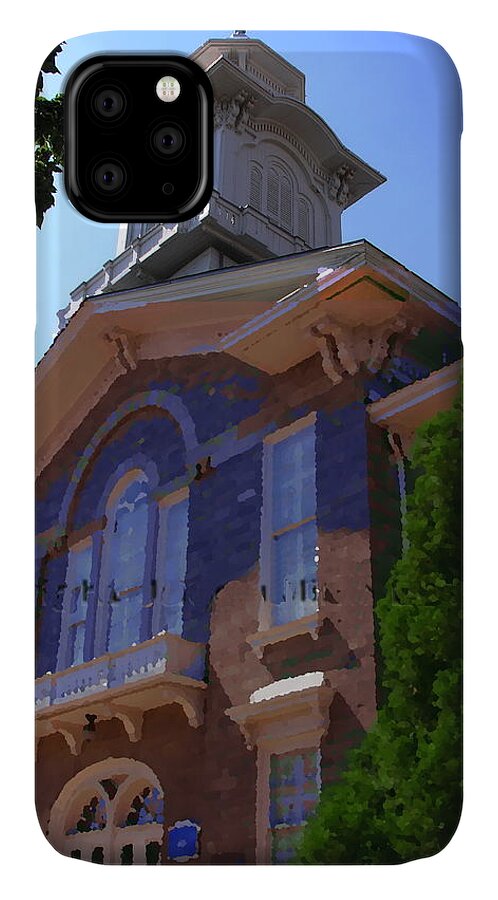 Allentown Pa iPhone 11 Case featuring the photograph Allentown PA Old Lehigh County Court House by Jacqueline M Lewis