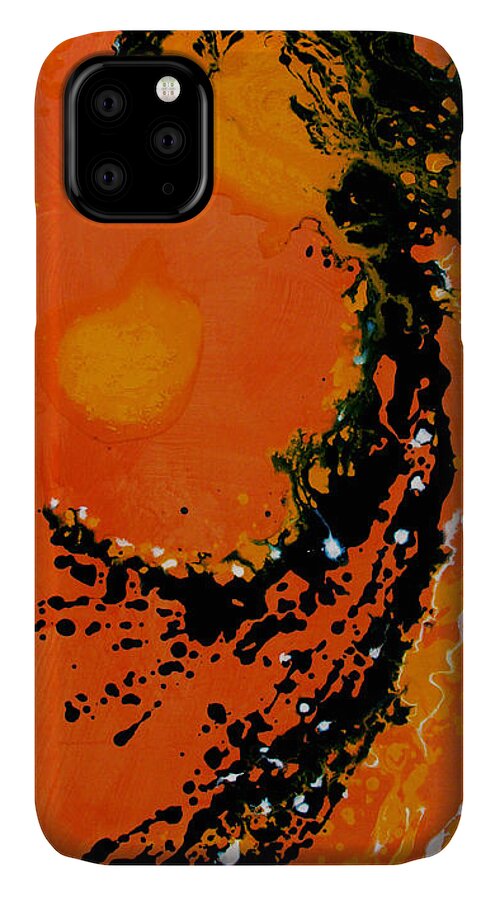 Giorgio Tuscani iPhone 11 Case featuring the painting An Angel breathing Love into Life by Giorgio Tuscani