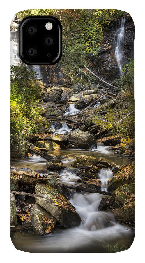 Ana iPhone 11 Case featuring the photograph Ana Ruby Falls in Autumn by Penny Lisowski