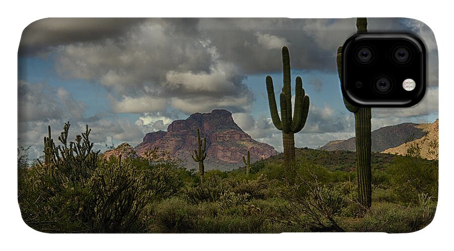 Arizona iPhone 11 Case featuring the photograph As the Clouds Pass By by Saija Lehtonen