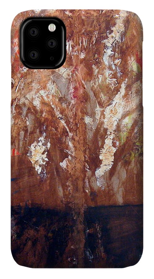 Autumn iPhone 11 Case featuring the painting Autumn by Holly Picano