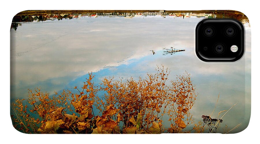 Reykjavik City iPhone 11 Case featuring the photograph Autumn Ice by HweeYen Ong