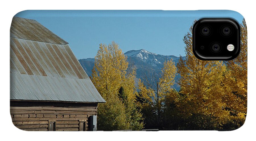 Montana iPhone 11 Case featuring the photograph Autumn in Bozeman Montana by Bruce Gourley